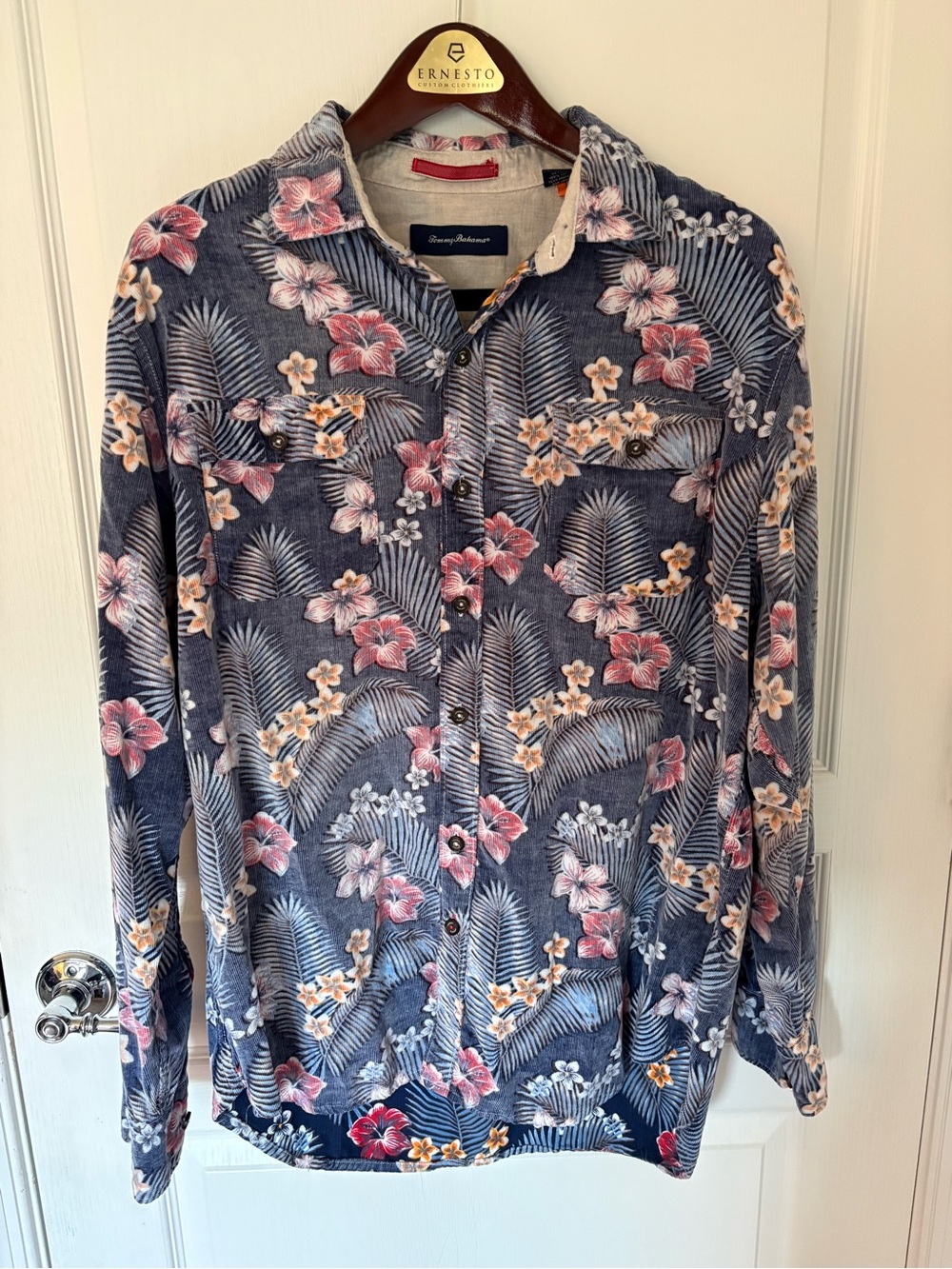 Tommy Bahama coastline Cord Long sleeve button down
